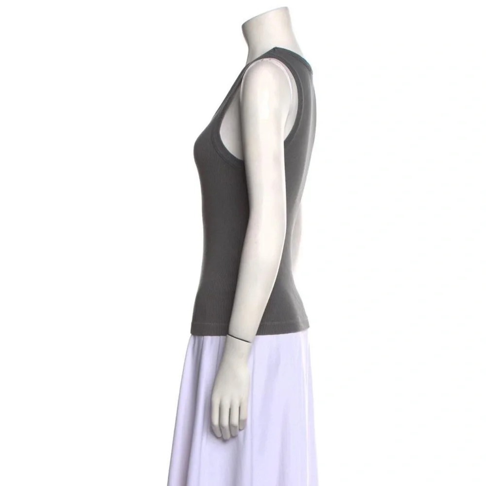 agolde - ribbed scoop neck tank